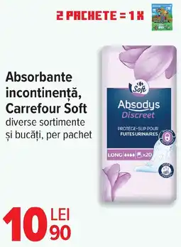 Carrefour Absorbante incontinenţă, Carrefour Soft Ofertă