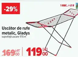 Carrefour Uscător de rufe metalic, Gladys Ofertă