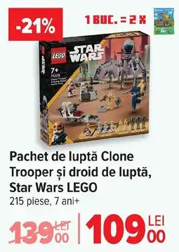 Carrefour Pachet de luptă Clone Trooper şi droid de luptă, Star Wars LEGO Ofertă