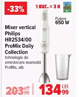 Carrefour Mixer vertical Philips HR2534/00 ProMix Daily Collection Ofertă