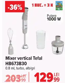 Carrefour Mixer vertical Tefal HB673B30 Ofertă