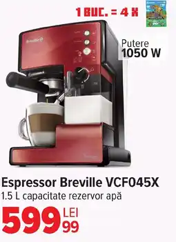 Carrefour Espressor Breville VCF045X Ofertă