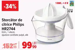 Carrefour Storcător de citrice Philips HR2744 Ofertă