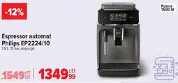 Carrefour Espressor automat Philips EP2224/10 Ofertă