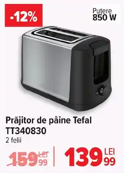 Carrefour Prăjitor de pâine Tefal TT340830 Ofertă