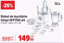 Carrefour Robot de bucătărie Simpl SFP750-24 Ofertă