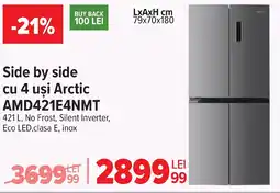 Carrefour Side by side cu 4 uşi Arctic AMD421E4NMT Ofertă