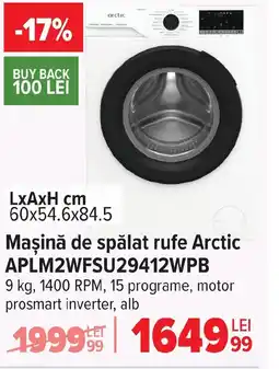 Carrefour Maşină de spălat rufe Arctic APLM2WFSU29412WPB Ofertă