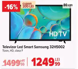 Carrefour Televizor Led Smart Samsung 32H5002 Ofertă