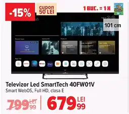 Carrefour Televizor Led SmartTech 40FW01V Ofertă