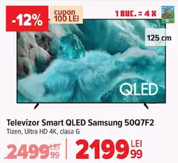 Carrefour Televizor Smart QLED Samsung 50Q7F2 Ofertă