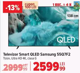 Carrefour Televizor Smart QLED Samsung 55Q7F2 Ofertă