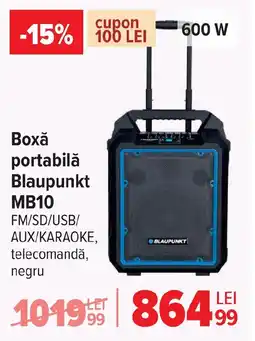 Carrefour Boxǎ portabilă Blaupunkt MB10 Ofertă