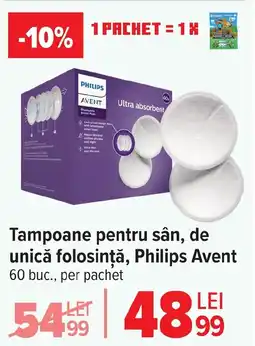 Carrefour Tampoane pentru sân, de unică folosinţă, Philips Avent Ofertă