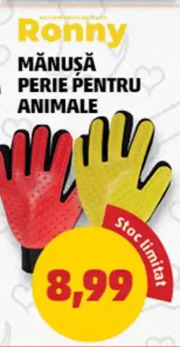Penny Mănusă perie pentru animale Ofertă