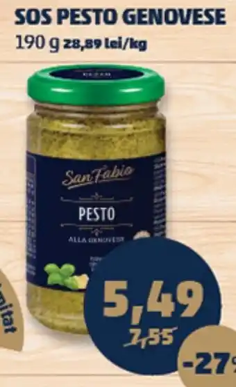 Penny San Fabio Sos pesto genovese Ofertă
