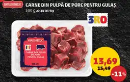 Penny Carne din pulpa de porc pentru gulas Ofertă