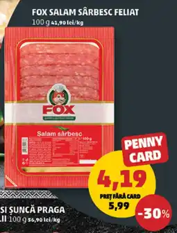 Penny Fox salam sârbesc feliat Ofertă