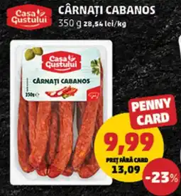 Penny Cârnaţi cabanos Ofertă