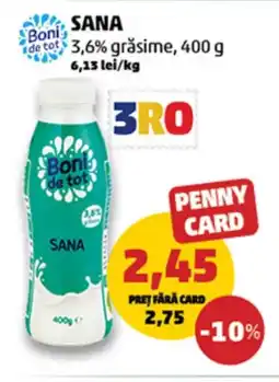 Penny SANA 3,6% grăsime Ofertă