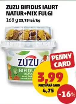 Penny Zuzu bifidus iaurt natur+mix fulgi Ofertă