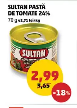 Penny Sultan pastă de tomate 24% Ofertă