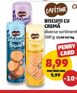 Penny CAFETIME Biscuiti cu cremă Ofertă