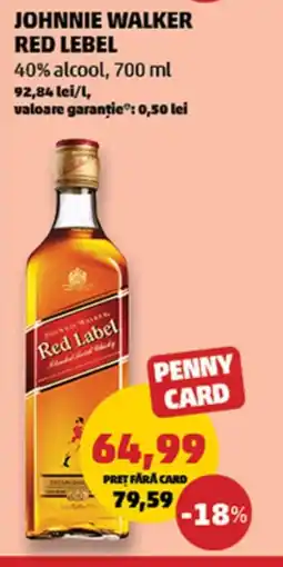 Penny Johnnie Walker red label Ofertă