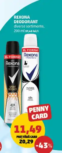 Penny Rexona deodorant Ofertă