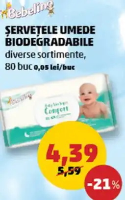 Penny Șervețele umede biodegradabile Ofertă