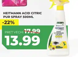 Simos Heitmann acid citric pur spray Ofertă