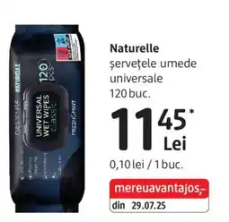 DM Naturelle şerveţele umede universale Ofertă