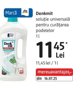 DM Denkmit soluţie universală pentru curățarea podelelor Ofertă