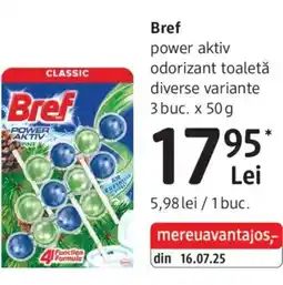 DM Bref power aktiv odorizant toaletă Ofertă