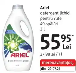 DM Ariel detergent lichid pentru rufe Ofertă