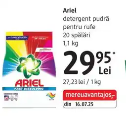 DM Ariel detergent pudră pentru rufe Ofertă