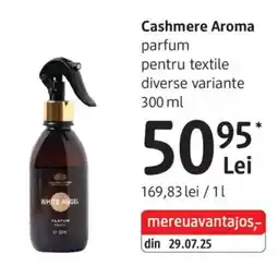 DM Cashmere Aroma parfum pentru textile Ofertă