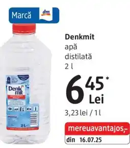 DM Denkmit apă distilatǎ Ofertă