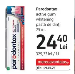 DM Parodontax active gum whitening pastă de dinți Ofertă
