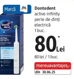 DM Dontodent active infinity perie de dinți electrică Ofertă