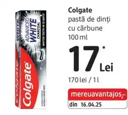 DM Colgate pastă de dinți cu cărbune Ofertă