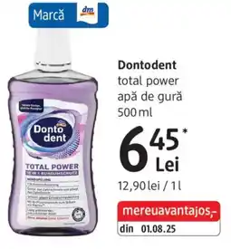 DM Dontodent total power apă de gură Ofertă