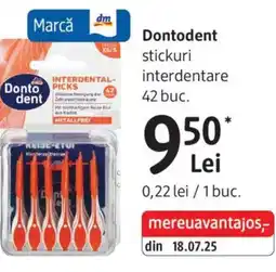 DM Dontodent stickuri interdentare Ofertă