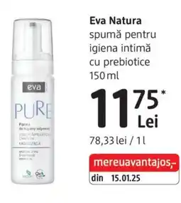DM Eva Natura spumă pentru igiena intimă cu prebiotice Ofertă
