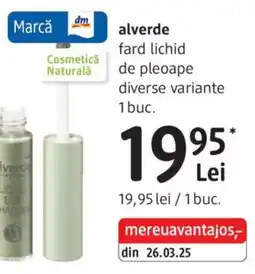 DM Alverde fard lichid de pleoape Ofertă