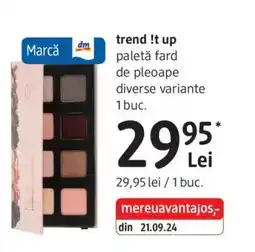 DM Trend !t up paletă fard de pleoape Ofertă
