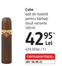 DM Cuba apă de toaletă pentru bărbați Ofertă