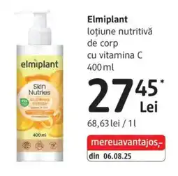 DM Elmiplant loțiune nutritivă de corp cu vitamina C Ofertă