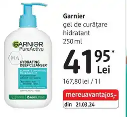 DM Garnier gel de curățare hidratant Ofertă