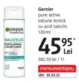 DM Garnier pure active loțiune tonică cu acid salicilic Ofertă